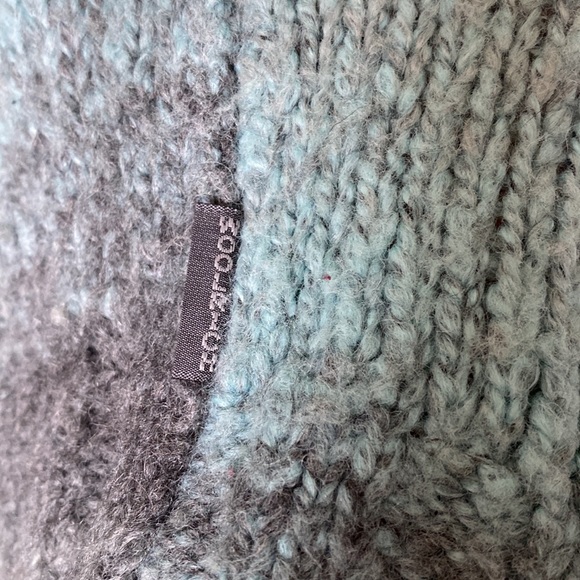Woolrich women’s v-neckline knit slouchy ombré turquoise/grey sweater Size M - Picture 11 of 17
